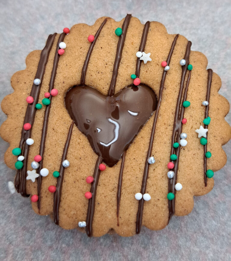 dekorierter runder Keks